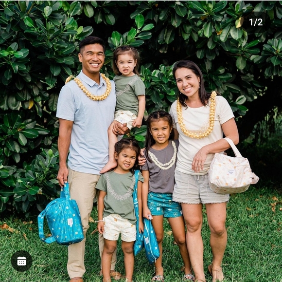 Mahina Made Lei Pikake 3 Strand Off White Tee T-Shirt Yellow Medium MahinaMade - Picture 6 of 15